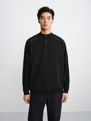 Men's Long-Sleeve Top with Jacquard Back