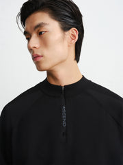 Men's Long-Sleeve Top with Jacquard Back