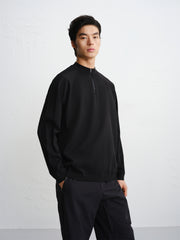 Men's Long-Sleeve Top with Jacquard Back