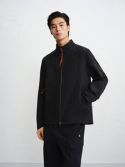 Men's Outdoor Stand-Collar Contrast-Zip Jacket