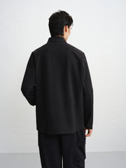 Men's Outdoor Stand-Collar Contrast-Zip Jacket