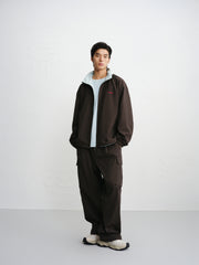 Men's Hooded Jacket with Contrast Lining