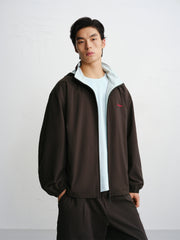 Men's Hooded Jacket with Contrast Lining