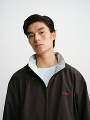 Men's Hooded Jacket with Contrast Lining