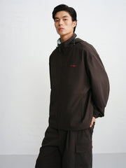 Men's Hooded Jacket with Contrast Lining