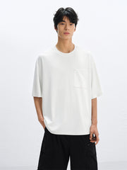 Men's White Modal Cooling Sun-Protective T-Shirt