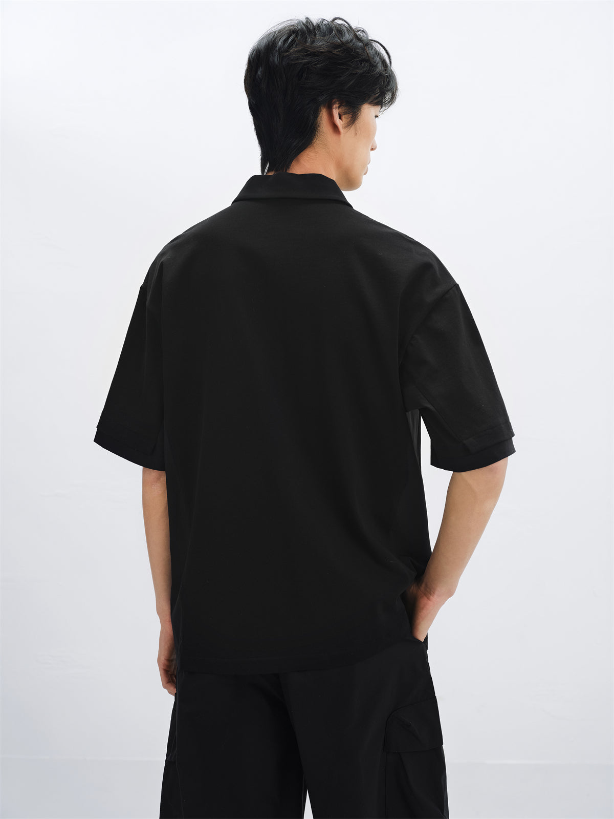 Men's Relaxed-Fit Polo Shirt with Patch Pocket