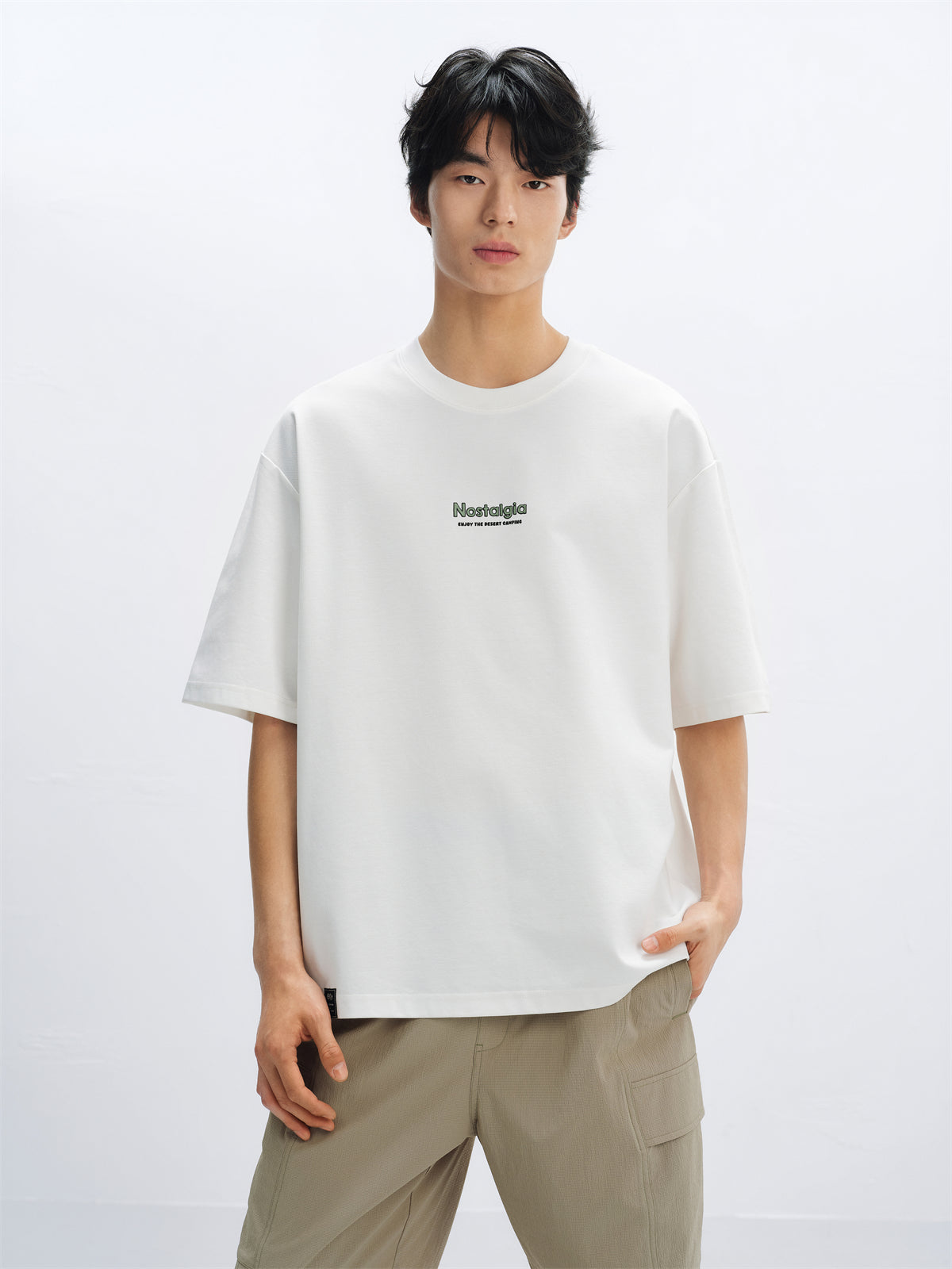 Men's 3D Letter Graphic T-Shirt