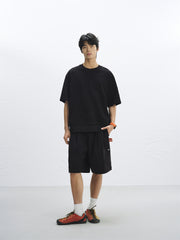Men's Outdoor-Style T-Shirt with Drawstring Hem