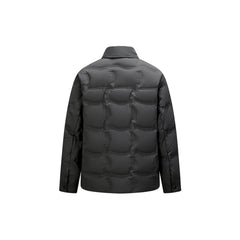 Women's Embossing Button Puffer Jacket