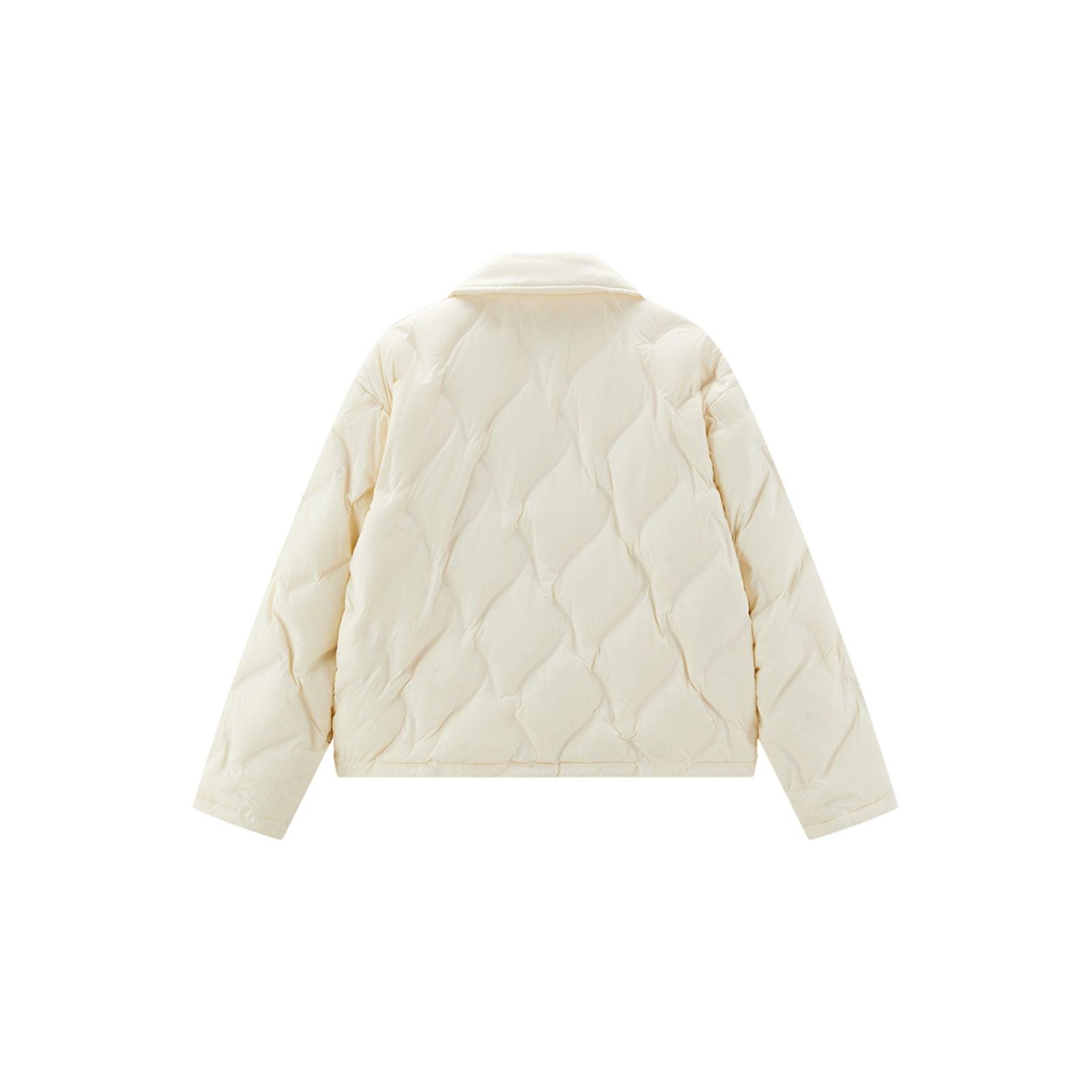 Women's Argyle Embossing Puffer Jacket