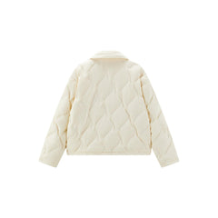 Women's Argyle Embossing Puffer Jacket