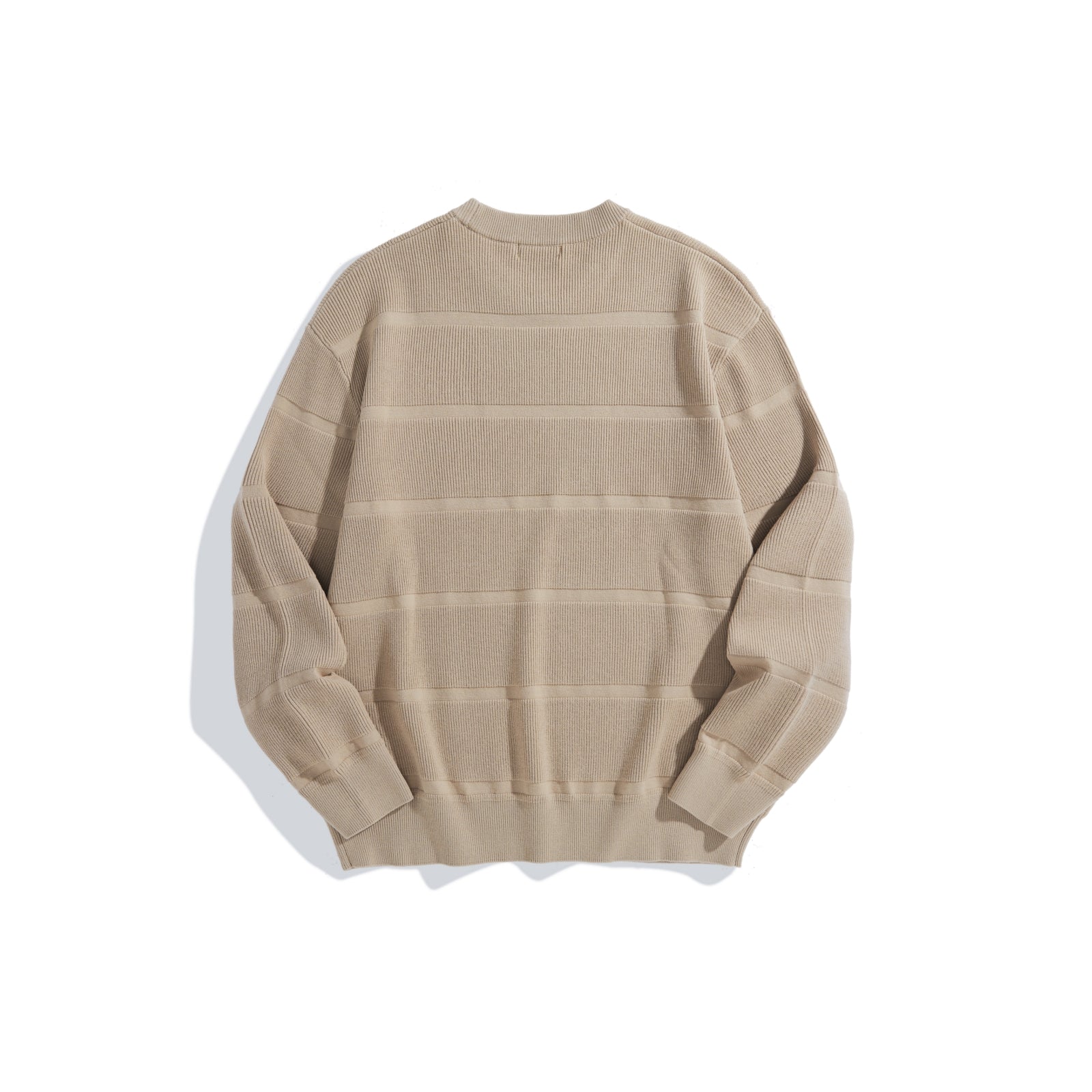 Men's Striped Textured Pullover