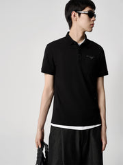 Men's Cooling Polo Shirt with Pocket Detail