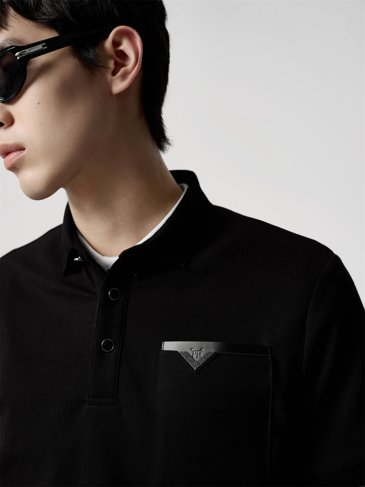 Men's Cooling Polo Shirt with Pocket Detail
