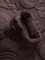 Men's Quilted Padded Jacket with Embroidery