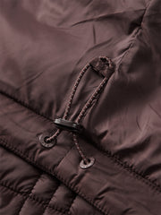 Men's Quilted Padded Jacket with Embroidery