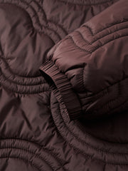 Men's Quilted Padded Jacket with Embroidery
