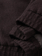 Men's Burgundy Tweed-Texture Tailored Jacket