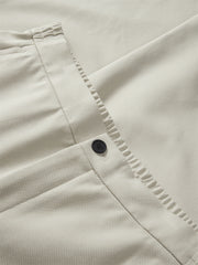 Men's Beige Relaxed Curved-Leg Sweatpants