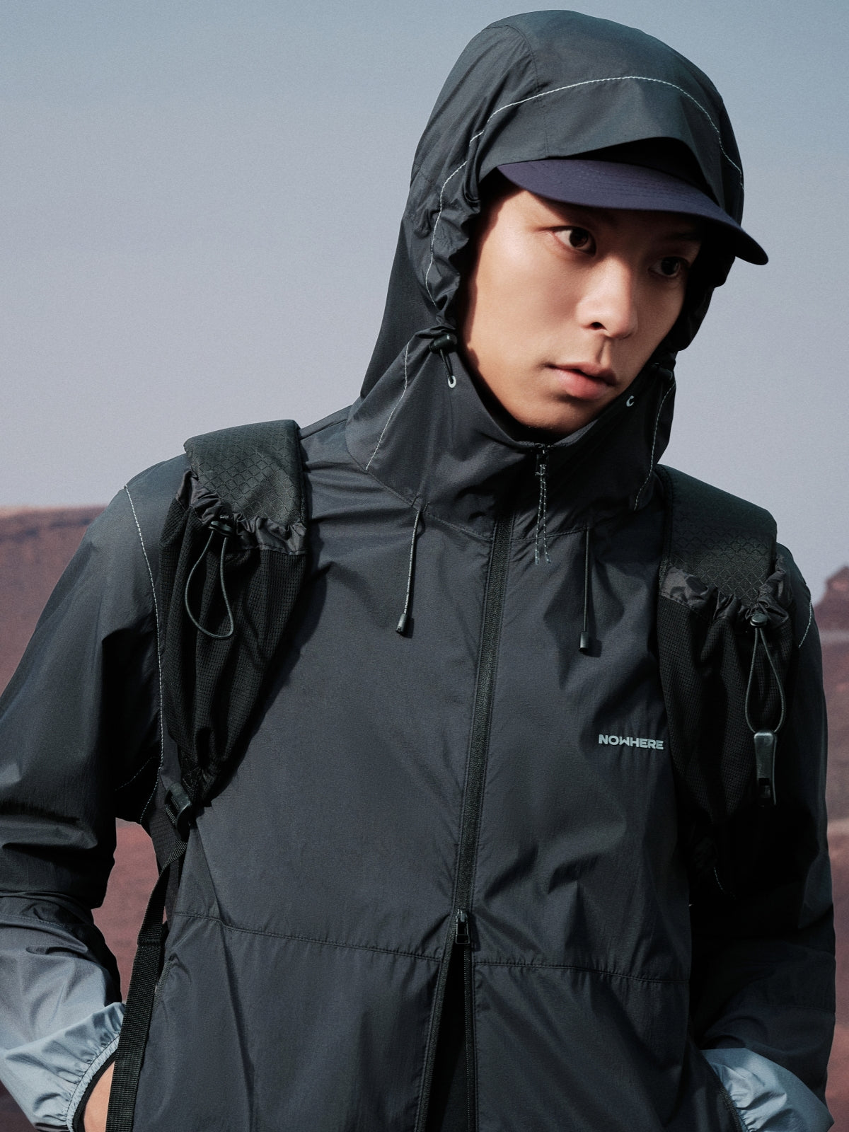 Men's Gradient UV-Protective Hooded Jacket