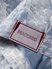 Men's Jacquard Denim Padded Jacket