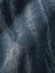 Men's Irregular Gradient-Print Denim Shirt