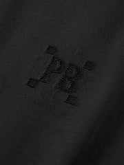 Men's Contrast-Collar Sweatshirt with Back Embroidery