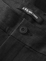 Men's Textured Straight-Leg Casual Pants