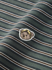 Men's Vintage Striped Cotton Polo Shirt