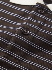 Men's Vintage Striped Cotton Polo Shirt