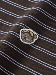 Men's Vintage Striped Cotton Polo Shirt