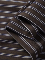 Men's Vintage Striped Cotton Polo Shirt