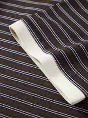 Men's Vintage Striped Cotton Polo Shirt