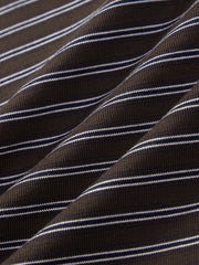 Men's Vintage Striped Cotton Polo Shirt