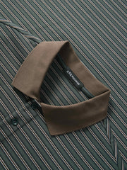 Men's Vintage Striped Cotton Polo Shirt