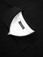 Men's Contrast Layered-Look Collar Pullover