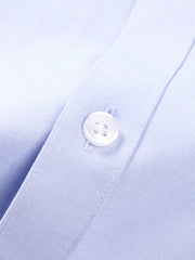 Men's Blue Wrinkle-Free Long-Sleeve Shirt