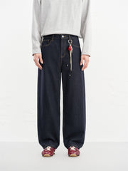 Men's Vintage Denim with Contrast Topstitching