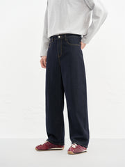 Men's Vintage Denim with Contrast Topstitching