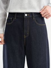 Men's Vintage Denim with Contrast Topstitching