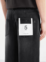 Men's Washed Lyocell Straight-Leg Jeans