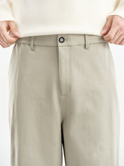 Men's Basic Elastic-Waist Wide-Leg Pants