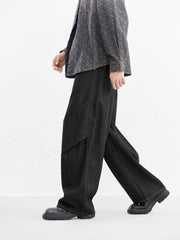 Men's Oversized Pleated Jeans