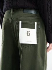 Men's Wide-Leg Colored Denim Pants