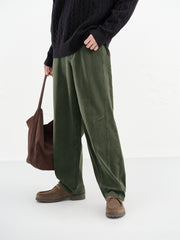 Men's Wide-Leg Colored Denim Pants