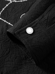 Men's Textured Jacquard Padded Jacket