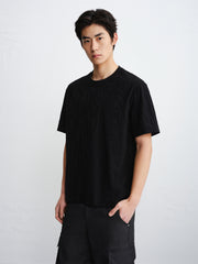 Men's Allover Tonal Jacquard T-Shirt