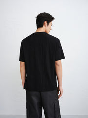 Men's Allover Tonal Jacquard T-Shirt