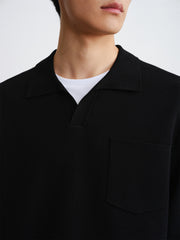 Men's Contrast Layered-Look Collar Pullover